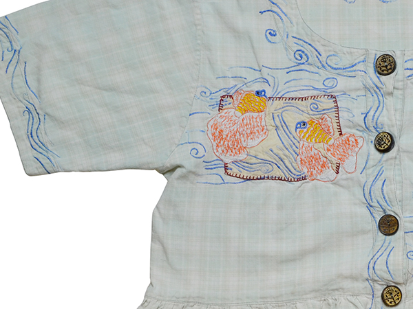 金魚刺繍